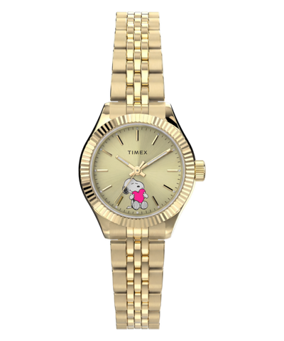 TW6A07400 Peanuts x Timex Legacy Mini Heart Hug 25mm Stainless Steel Bracelet Watch  Primary Image