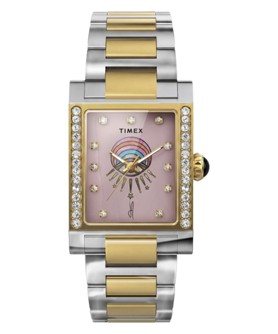 TW6A15000 Timex x Jacquie Aiche Éclat 24mm Stainless Steel Bracelet Watch Primary Image