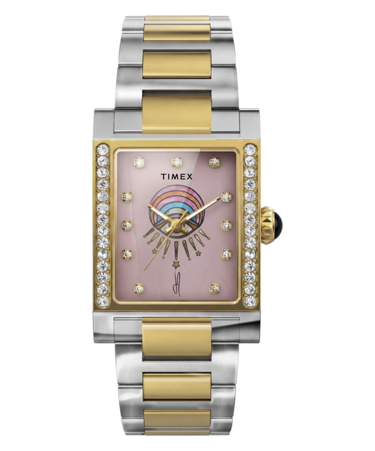 TW6A15000 Timex x Jacquie Aiche Éclat 24mm Stainless Steel Bracelet Watch Primary Image