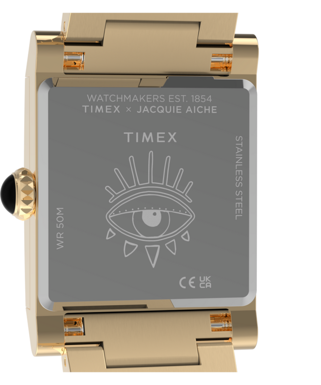 TW6A15200 Timex x Jacquie Aiche Éclat 24mm Stainless Steel Bracelet Watch Caseback Image
