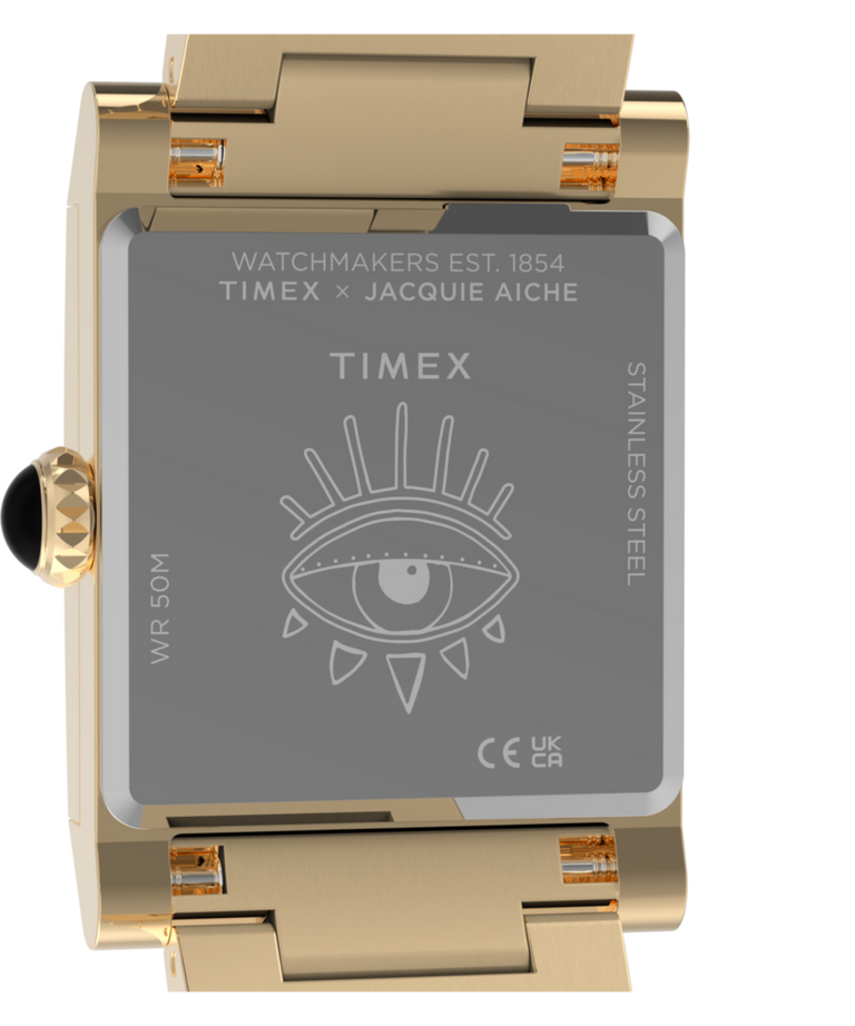 TW6A15200 Timex x Jacquie Aiche Éclat 24mm Stainless Steel Bracelet Watch Caseback Image