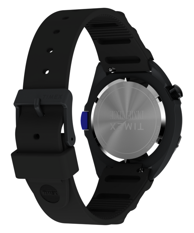 TW6A19800 Timex Intrepid x Dimepiece ‘Blackout’ Edition​ 36mm NBR Strap Watch Caseback with Attachment Image