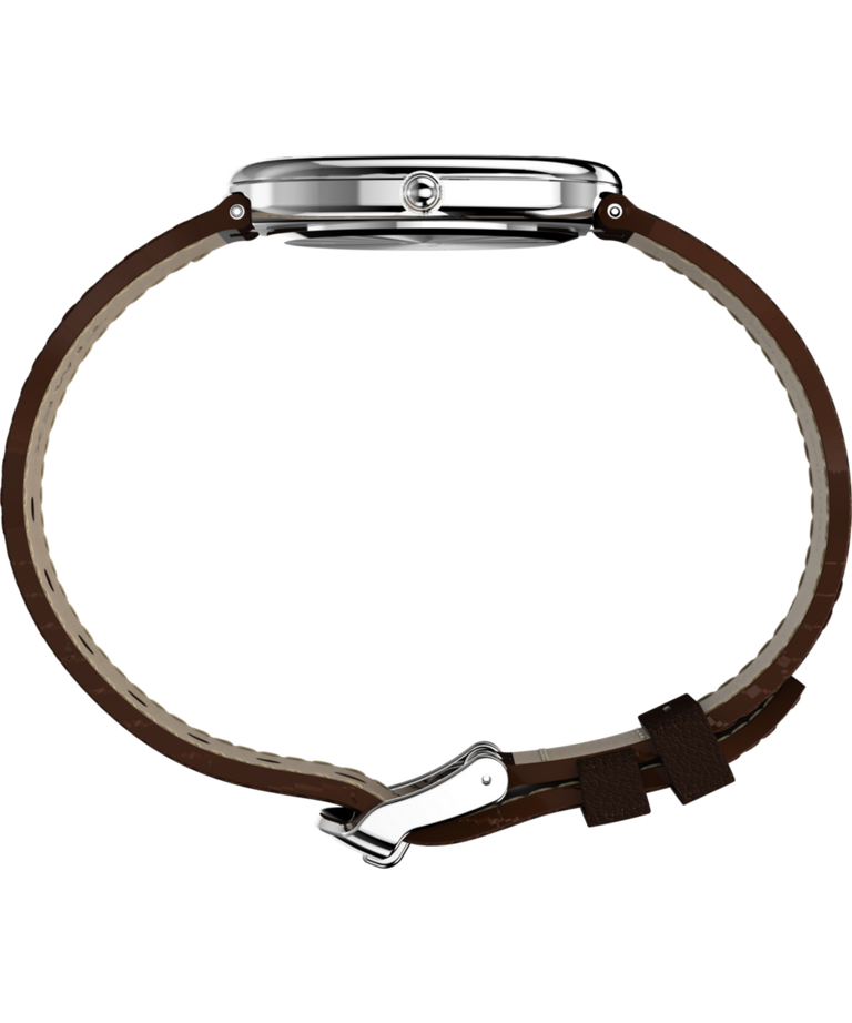 TW6A31200 Noah x Timex Boatswain, reloj de 31 mm con correa de piel. Imagen de perfil