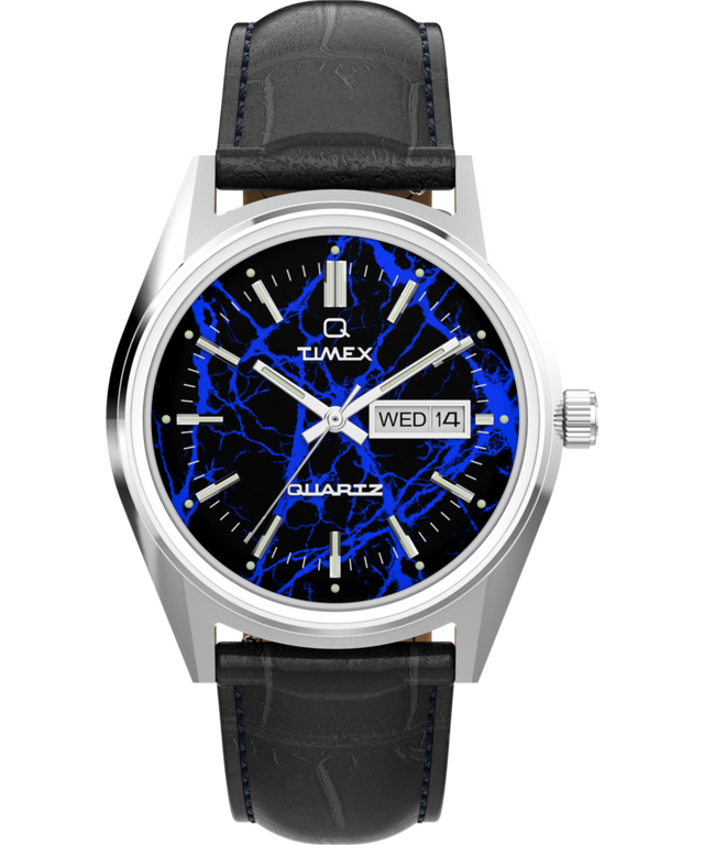 Q Timex Blue Vega 38mm Leather Strap Watch - TW6A33800 | Timex US