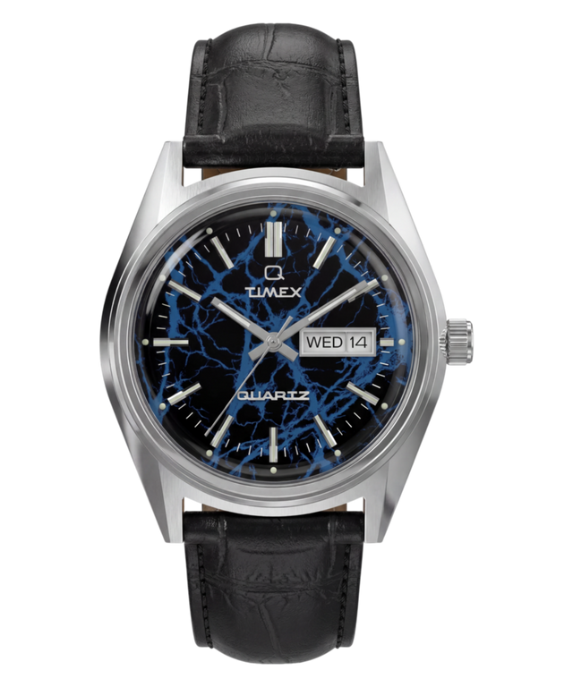 Q Timex Blue Vega 38mm Leather Strap Watch - TW6A33800 | Timex US