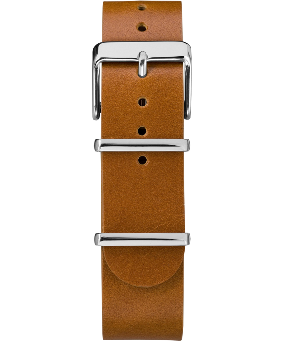 TW7C10500 20mm Leather Slip-Thru Double Layer Strap Primary Image