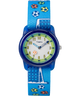 TW7C16500 TIMEX TIME MACHINES® 29mm Blue Soccer Elastic Fabric Kids Watch Primary Image