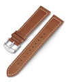 TW7C20500 Tan Two-Piece Stitched Leather Strap Primary Image