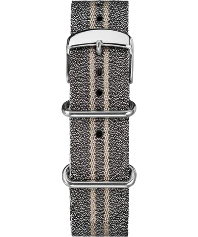 TW7C27500 20mm Metallic Stripe Woven Fabric Slip-Thru Strap Primary Image