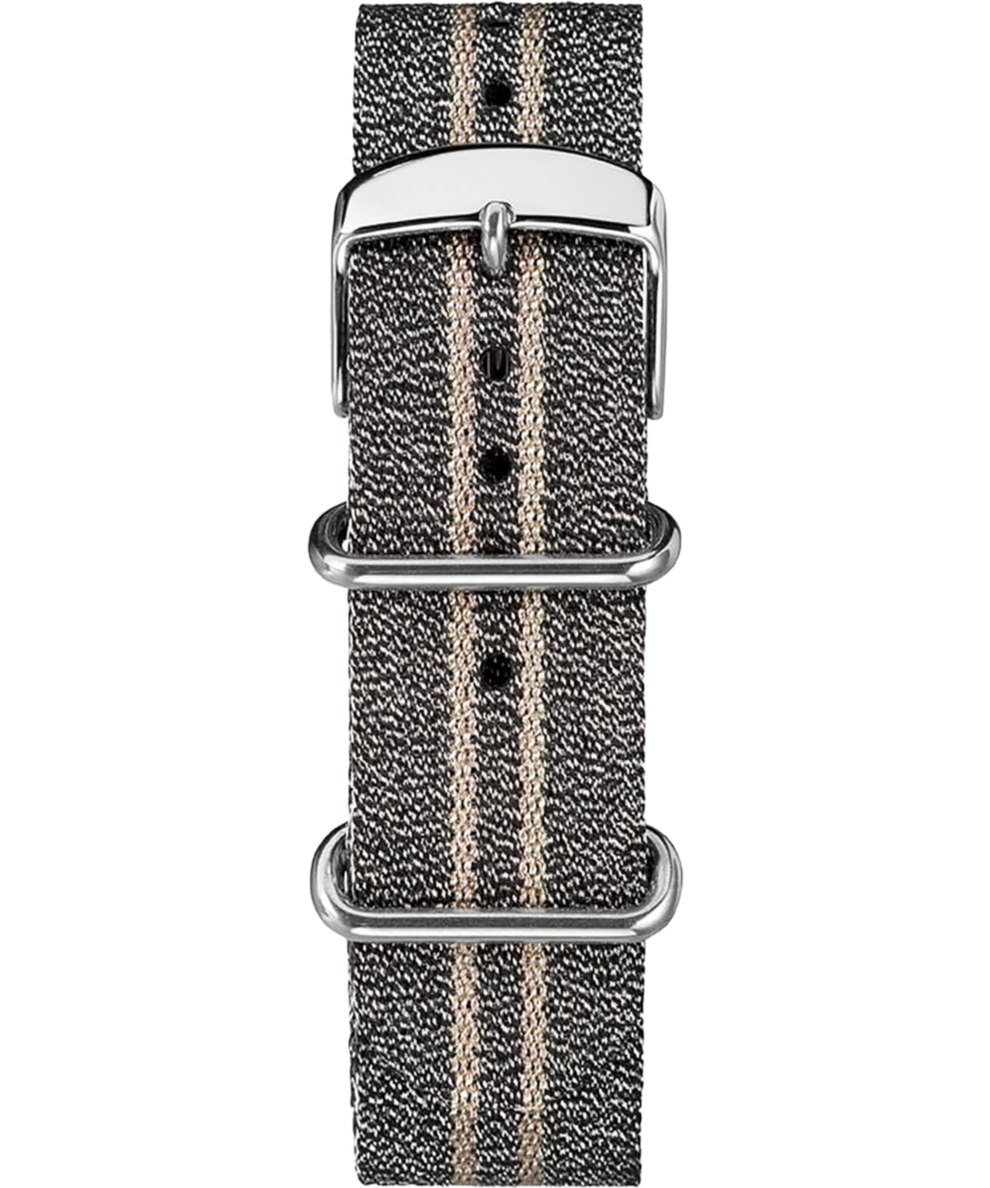 TW7C27500 20mm Metallic Stripe Woven Fabric Slip-Thru Strap Primary Image