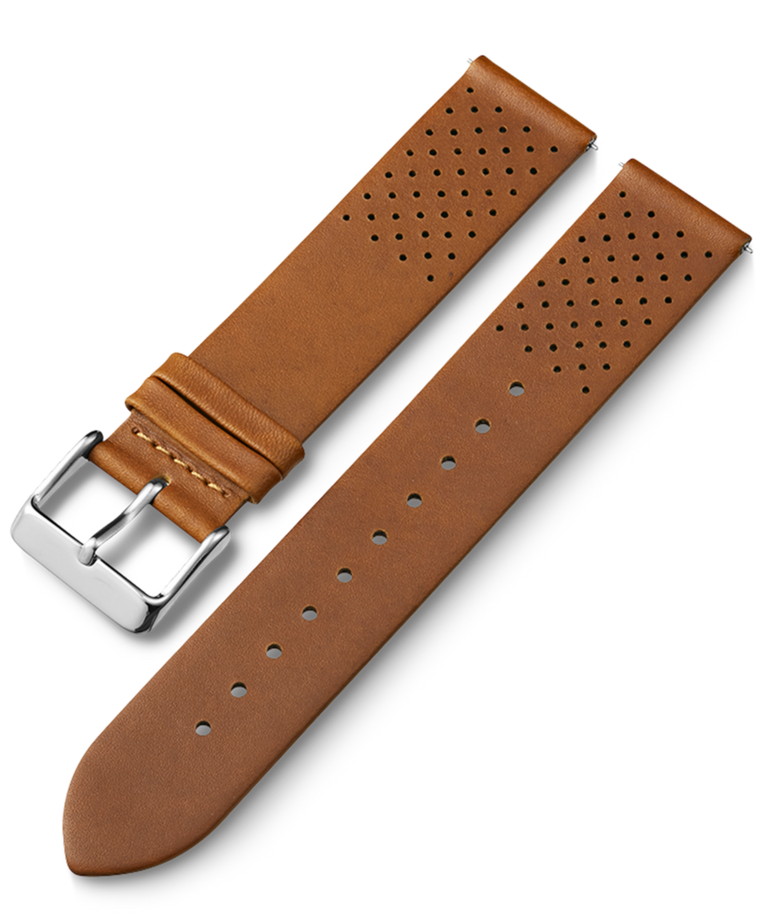 TW7C64700 20mm Quick Release Matte Leather Strap Primary Image