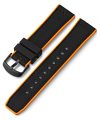 TW7C65100 22mm Quick Release Silicone Strap With Fabric Top and Leather Lining Primary Image