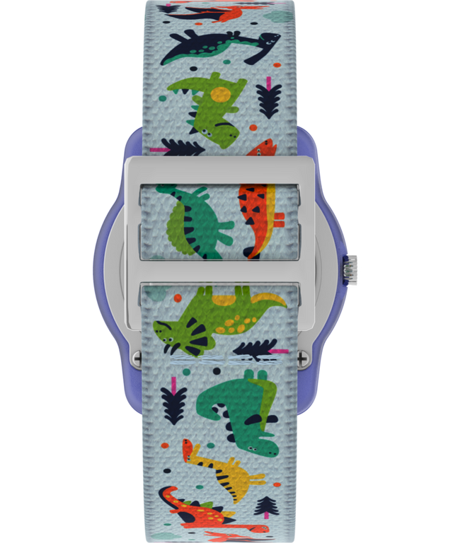 TW7C77300 TIMEX TIME MACHINES® Correa de reloj infantil de tejido elástico con motivos de dinosaurios, 29 mm. Imagen