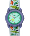 TW7C77300 TIMEX TIME MACHINES® Reloj infantil de 29 mm con tela elástica y motivos de dinosaurios. Imagen principal