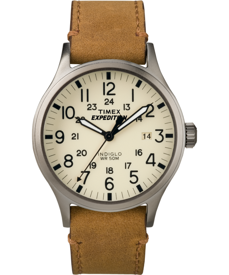 TWC001200 Expedition Scout 40mm Leather Strap Watch Primary Image