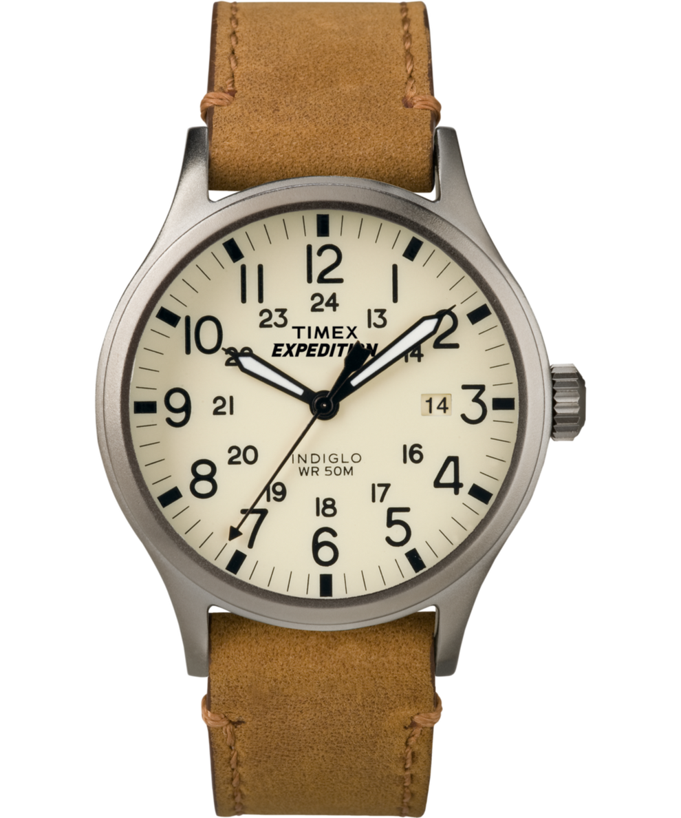 TWC001200 Expedition Scout 40mm Leather Strap Watch Primary Image