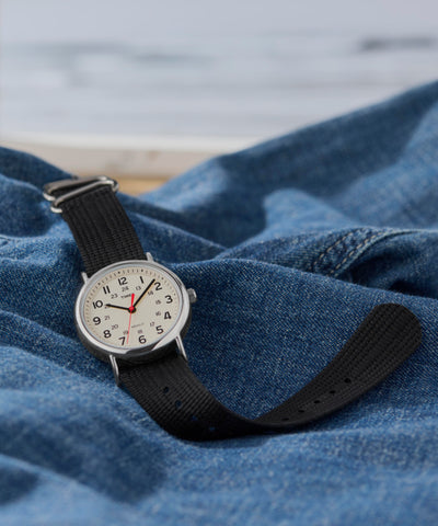 TWC027600 Weekender 38mm Nylon Strap Watch Campaign Key Silhouettes (Beauty shots) Image