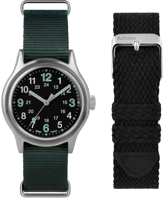 TWG029400 Timex x Adsum 36mm Fabric Strap Watch Set Primary Image