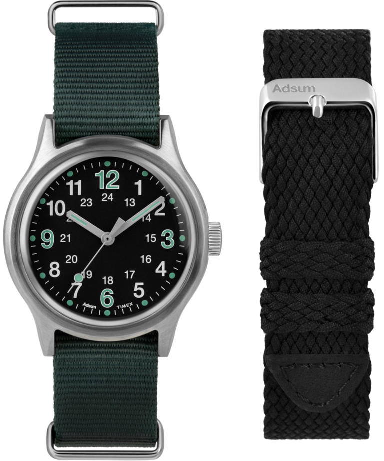 TWG029400 Timex x Adsum 36mm Fabric Strap Watch Set Primary Image