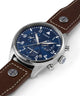TWG030000 Timex X Pan Am Chronograph 42mm Leather Strap Watch Collab Additional Image