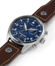Timex X Pan Am Chronograph 42mm Leather Strap Watch