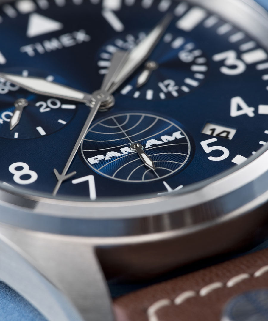 Timex shop blue chronograph