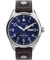 TWG030100 Pan Am x Timex Day-Date 42mm Leather Strap Watch Primary Image