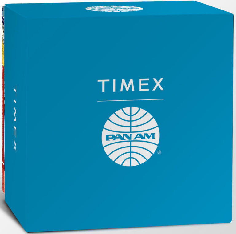 TWG030100 Pan Am x Timex Day-Date 42mm Leather Strap Watch Alternate Image 2