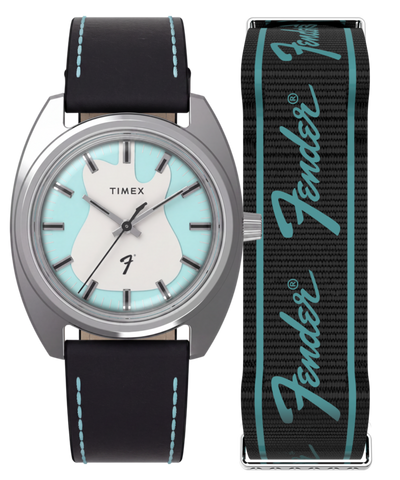 TWG068900 Fender x Timex 37mm Leather Strap Watch Giftset Primary Image