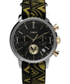 TWG069100 Vontélle x Timex Marlin: reloj cronógrafo de cuarzo de 40 mm con correa de tela, set de regalo. Imagen principal