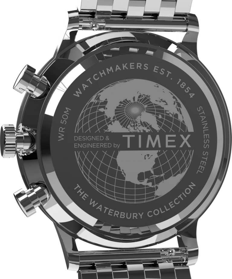 TWH6Z1810 Waterbury Classic Chronograph 40mm Stainless Steel Bracelet Watch Caseback Image