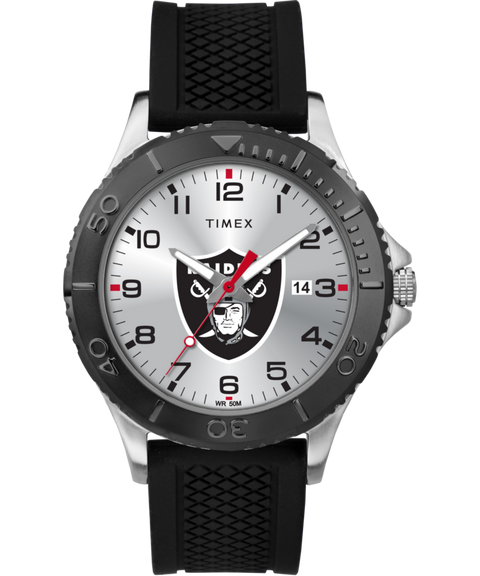Gamer Black Oakland Raiders Watch | Timex Tribute NFL Collection