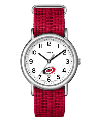 TWZHHURM3 Maleta de fin de semana roja de los Carolina Hurricanes - Imagen principal