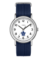 TWZHMAPM2 Bolsa de fin de semana azul marino de los Toronto Maple Leafs - Imagen principal