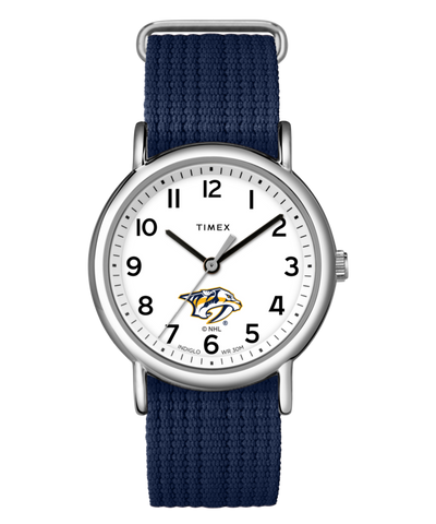 TWZHPREM2 Bolsa de fin de semana azul marino de los Nashville Predators - Imagen principal