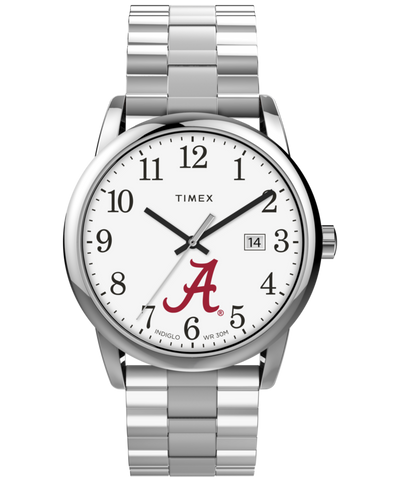 Timex Orologio Collegiate Clutch 40mm da uomo - Alabama Crimson Tide con tessuto nero e cinturino in pelle marrone, Kentucky Wildcats Timex Orologio Collegiate Clutch 40mm da uomo - Alabama Crimson Tide con tessuto nero e cinturino in pelle marrone, Kentucky Wildcats