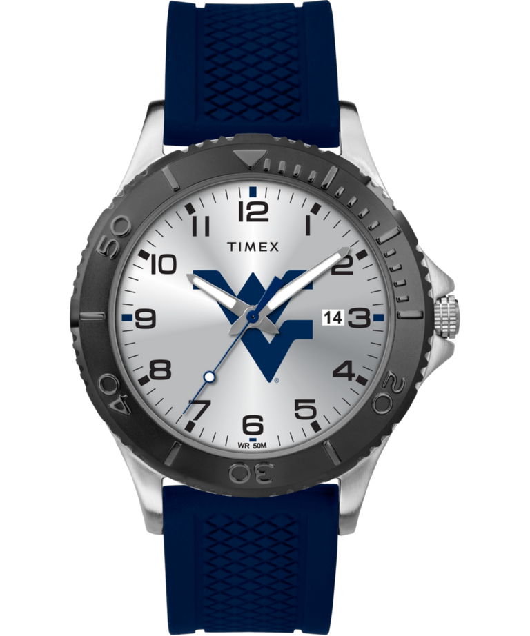TWZUWVIME Gamer Navy West Virginia Mountaineers - Imagen Gamer Navy West Virginia Mountaineers