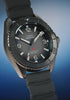 TW3A02000 Rotating studio view of the gray Deepwater Arctic 200 watch, highlighting its dial, black bezel, stainless-steel case, and strap.