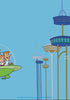 Promotional video of the Timex Marlin Jet Automatic x The Jetsons watch, showcasing close-up shots of the silver case, black leather strap with blue interior, and dial featuring The Jetsons family in their green spaceship. The video highlights the watch’s date display, automatic movement with visible case back carrying The Jetsons logo, and playful animations of Jetsons characters including George, Jane, Elroy, Judy, Rosie, and Astro integrated into futuristic backgrounds.