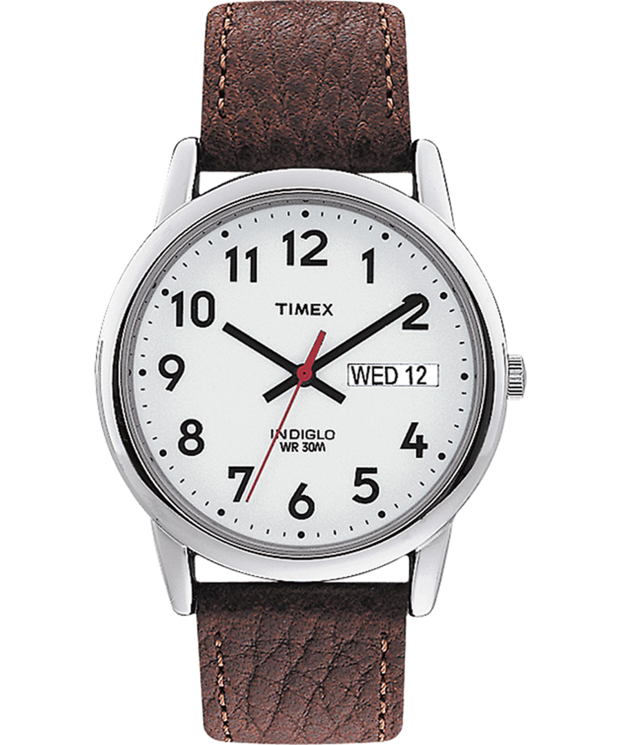 Easy Reader Day Date 35mm Leather Strap Watch - T20041 | Timex US