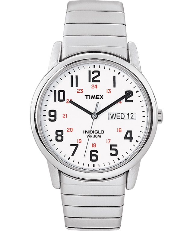 T2N0919J Easy Reader Day Date 35mm Expansion Band Watch in Stainless Steel primary image