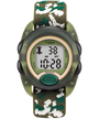 T719129J TIMEX TIME MACHINES® 34mm Green Camo Elastic Fabric Kids Digital Watch primary image