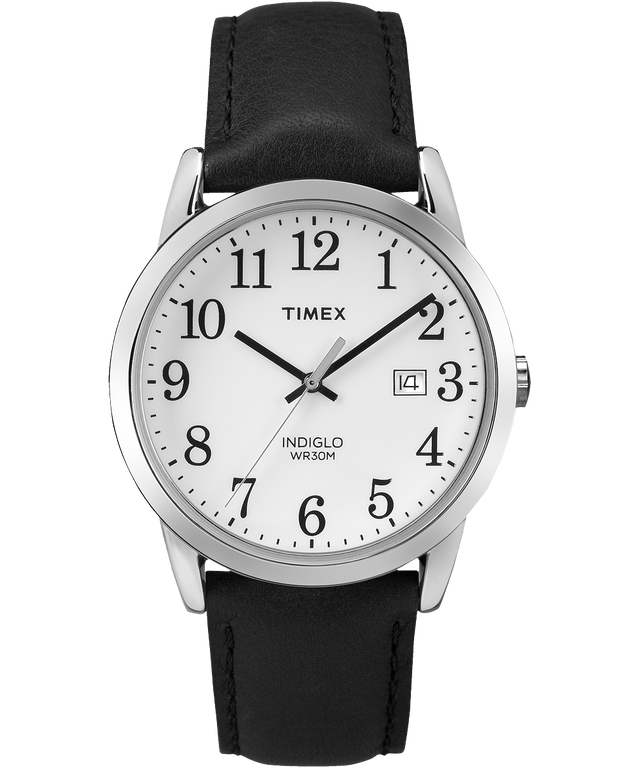TW2P756009J Easy Reader 38mm Leather Strap Watch in Black primary image