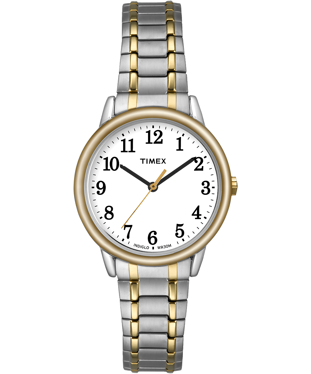 Timex women's easy reader 2025 date expansion band watch