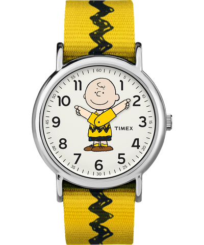 TW2R41100JT Timex x Peanuts - Charlie Brown 38mm Fabric Strap Watch primary image