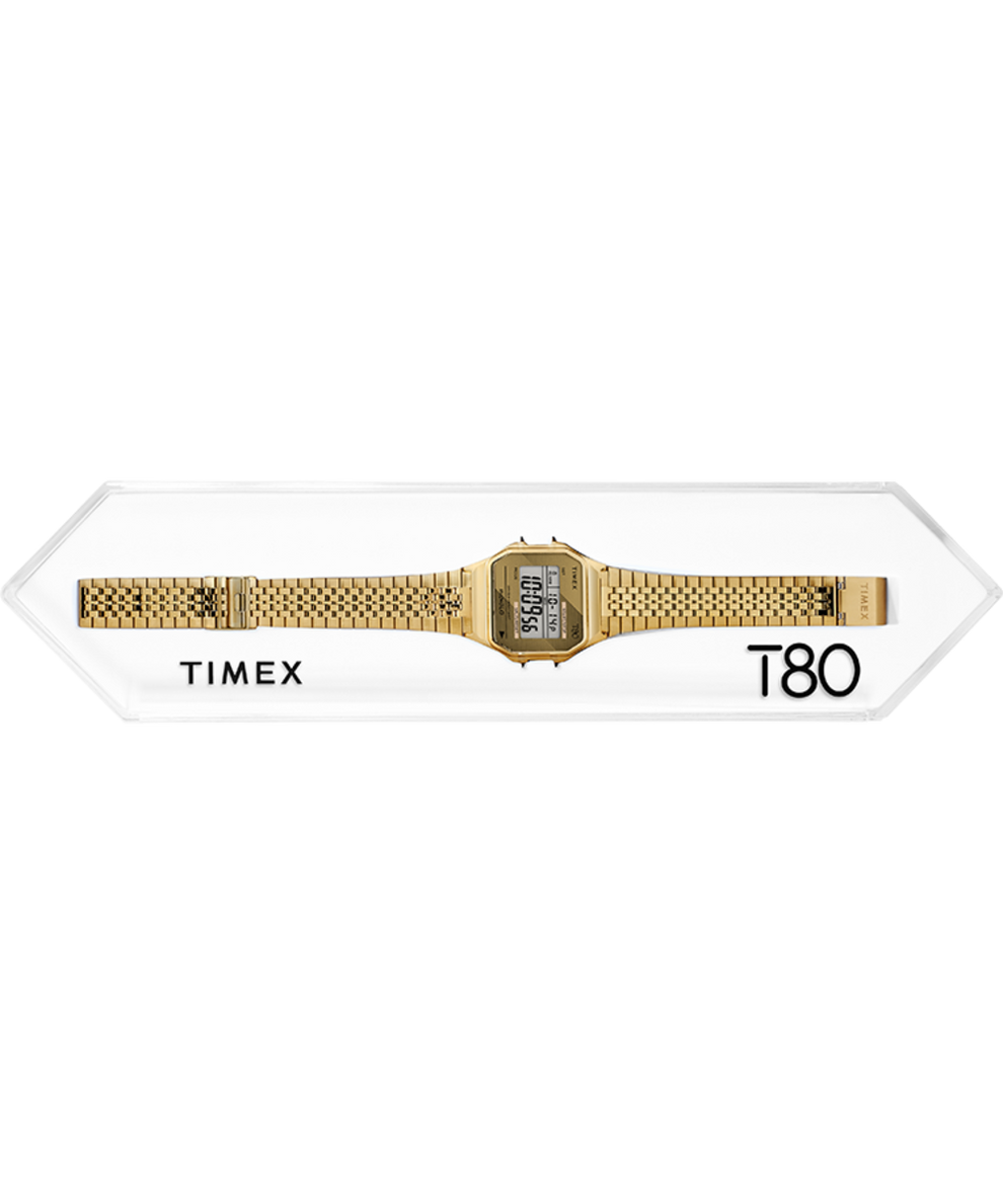 TW2R67000YB Timex T80 34mm Stainless Steel Expansion Band Watch alternate 2 image