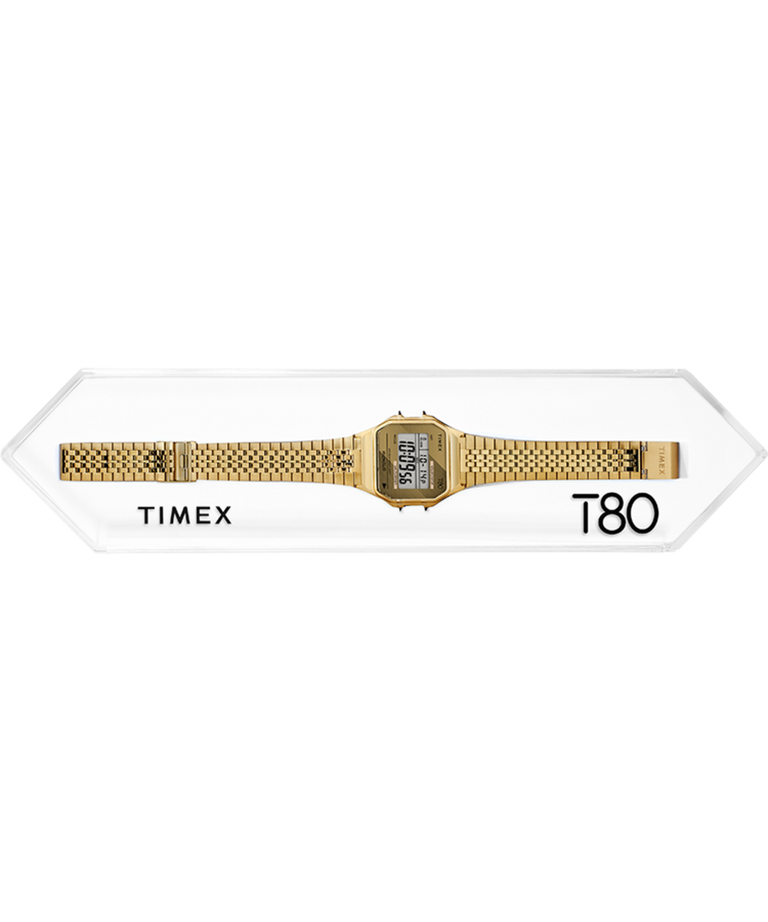 TW2R79000YB Timex T80 34mm Stainless Steel Expansion Band Watch alternate 2 image