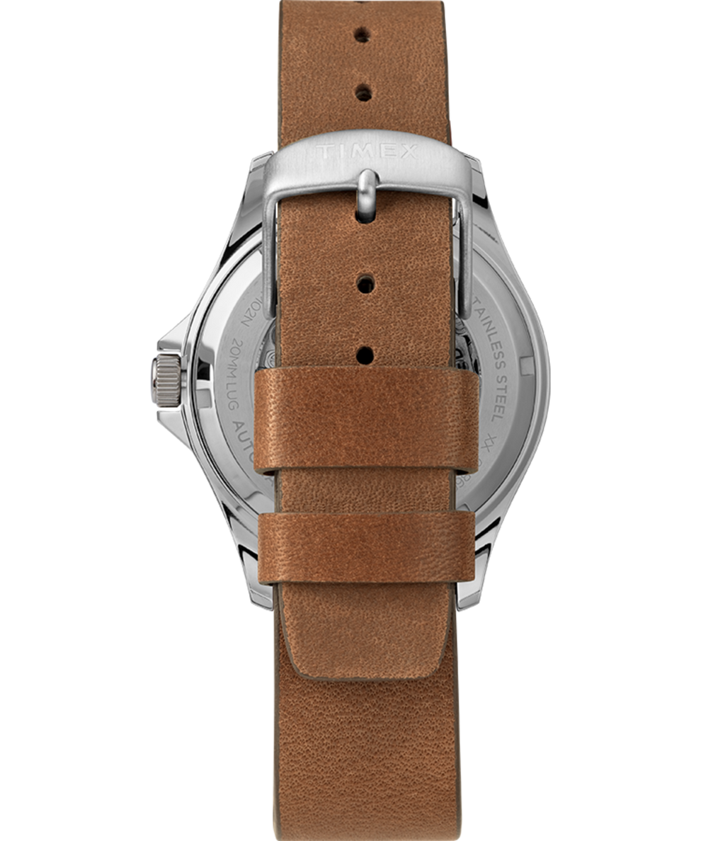 Navi XL Automatic 41mm Leather Strap Watch
