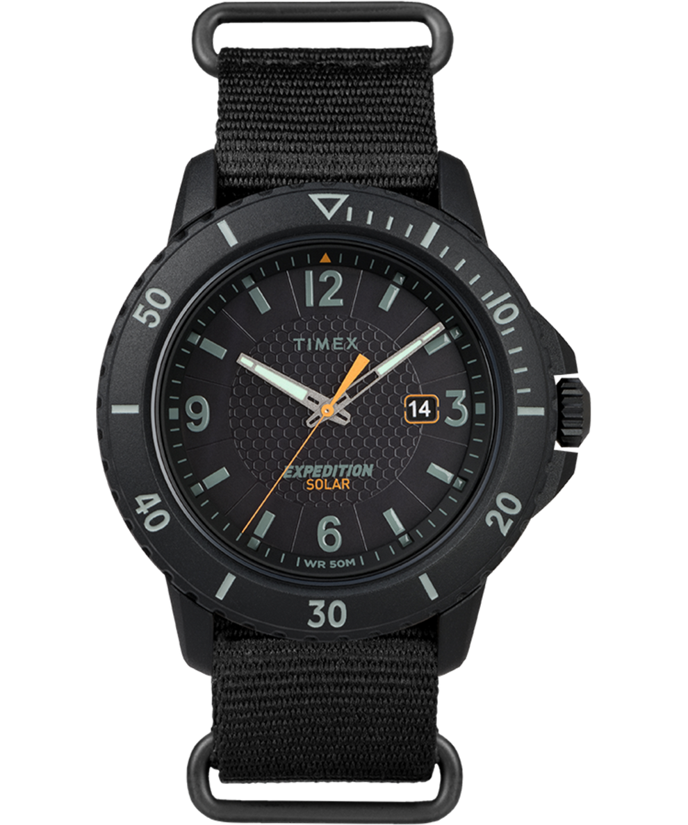 TW2U303009J Expedition Gallatin Solar 44mm Fabric Strap Watch in Black primary image