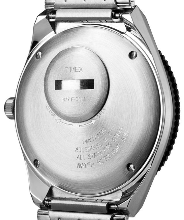 TW2U61100ZV Q Timex Reissue 38mm Stainless Steel Bracelet Watch in Stainless Steel caseback image